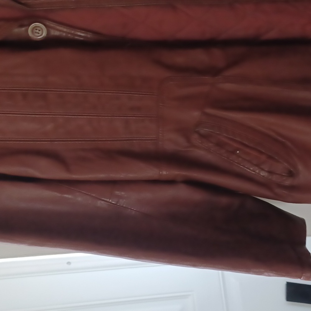 Vintage Wilson's brown leather coat